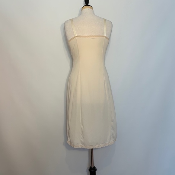 Wonder Maid Full Slip Dress Ivory Lacy Nylon Vintage 34 - Picture 6 of 10